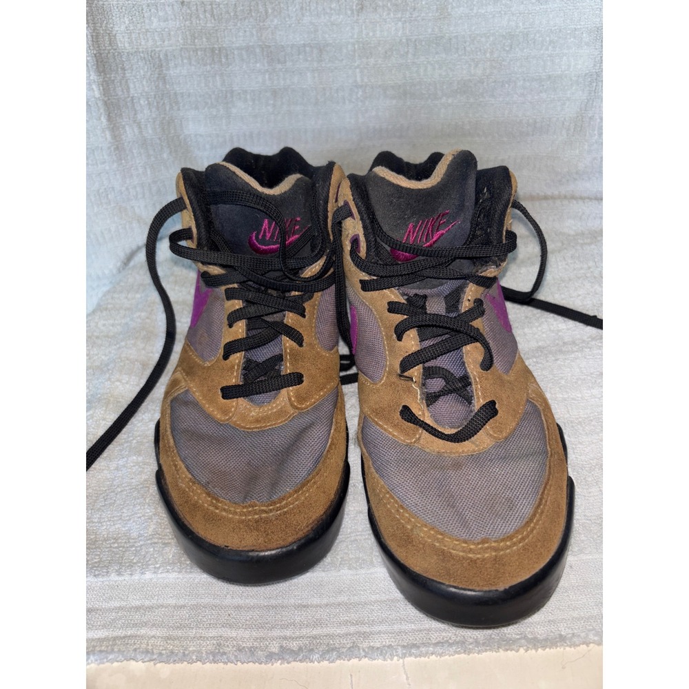 Nike ACG Hiking Boots Mens 7 Brown Purple 1993 Vintage Suede Trail Shoes